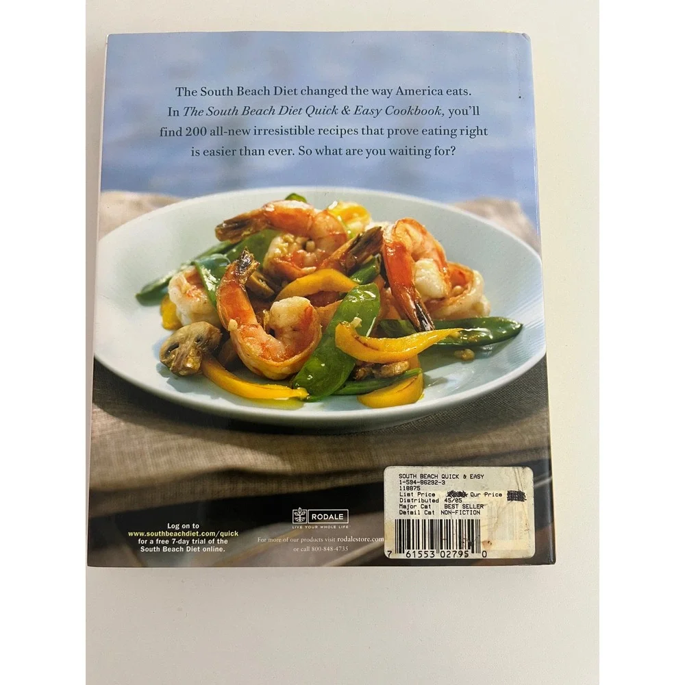 The South Beach Diet Quick & Easy Cookbook Hardcover 200‎ Recipes